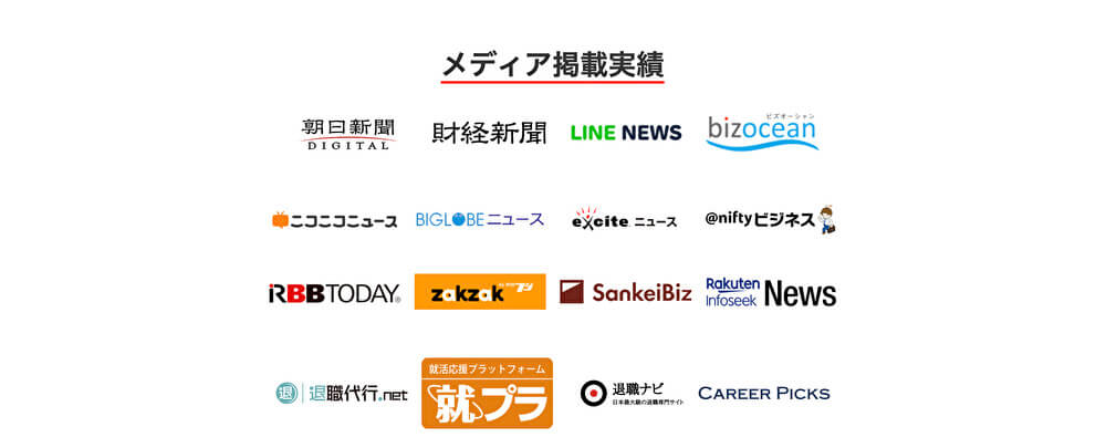 退職代行ガーディアンのメディア掲載実績