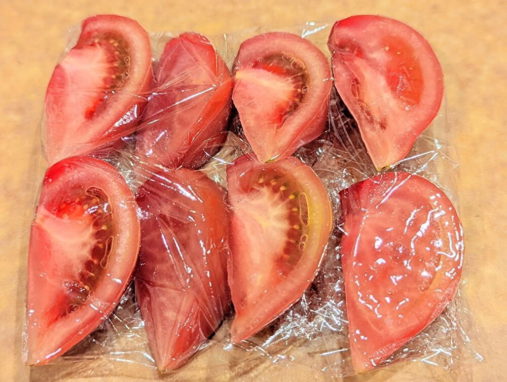 カットトマトの冷蔵方法