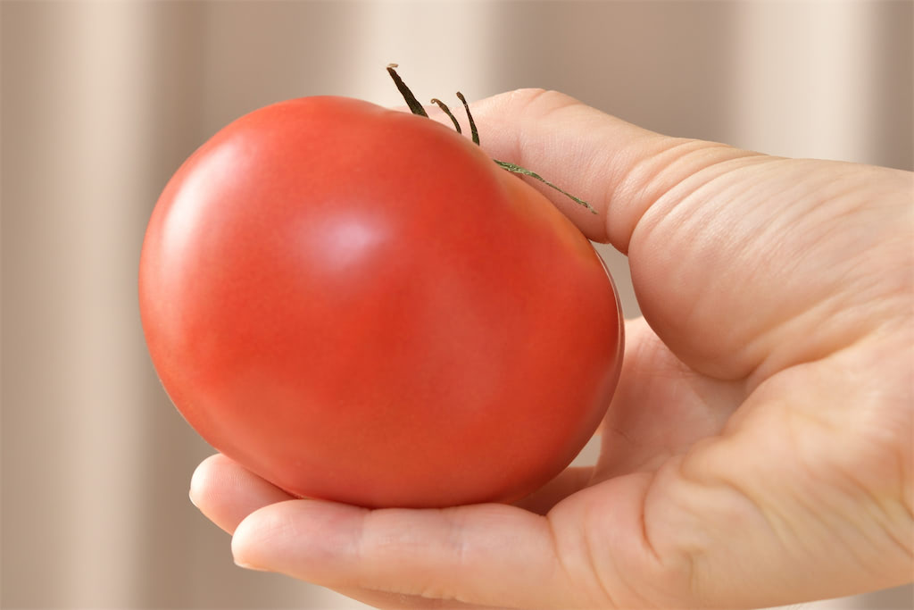 ずっしりと重いものトマト