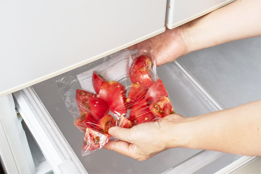 トマトを冷凍保存する方法